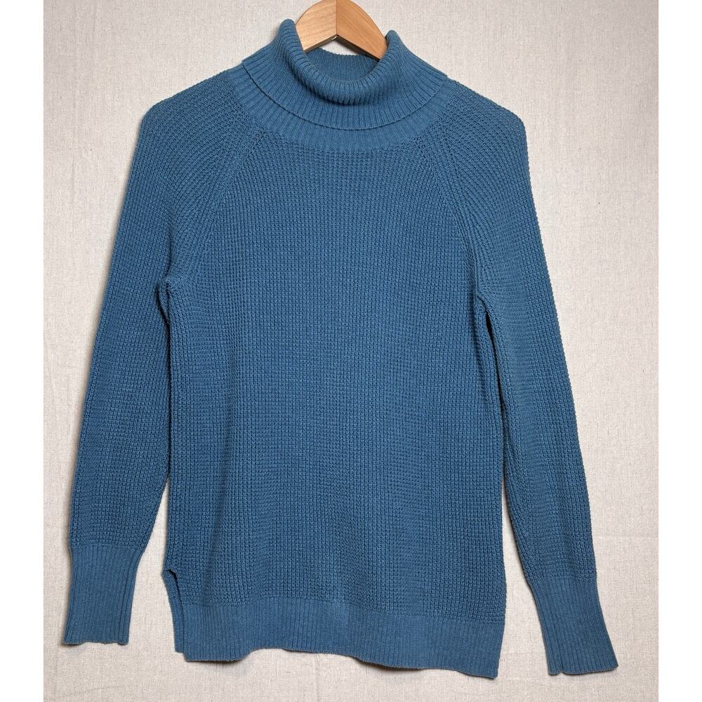 J Crew Womens Sweater Textured Turtleneck‎ Pullover Minimalist Cozy Size Small